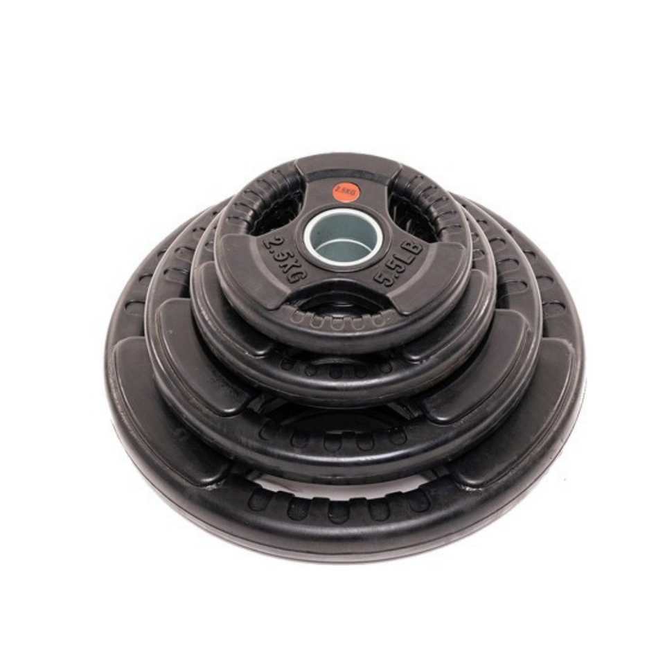 Par de Discos Olímpicos 25 lb con 3 Agarre