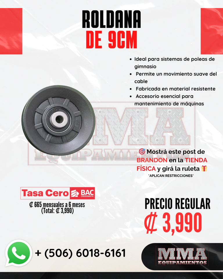 Roldana de 9cm