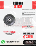 Roldana de 9cm