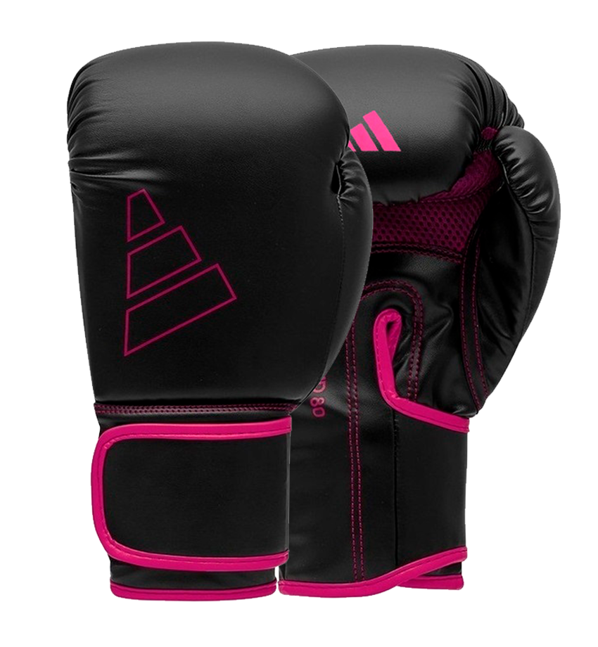 guantes_de_boxeo_adidas_hybrid_80_negro_con_rosa_par_mma_equipamientos_costa_rica
