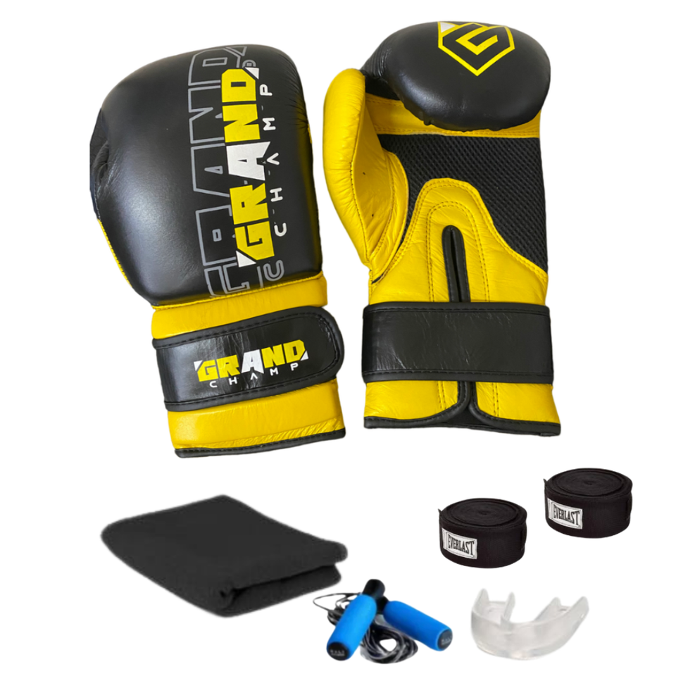 combo_guantes_grand_champ_cuero_negro_amarillo_con_vendas_pano_cuerda_y_bucal_mma_equipamientos_costa_rica