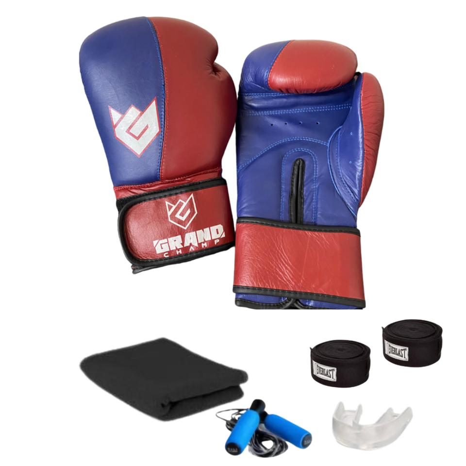 combo_guantes_grand_champ_cuero_rojo_azul_con_vendas_pano_cuerda_y_bucal_mma_equipamientos_costa_rica