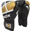 Guantes de boxeo RDX F7 Ego negro con dorado - MMA Equipamientos Costa Rica