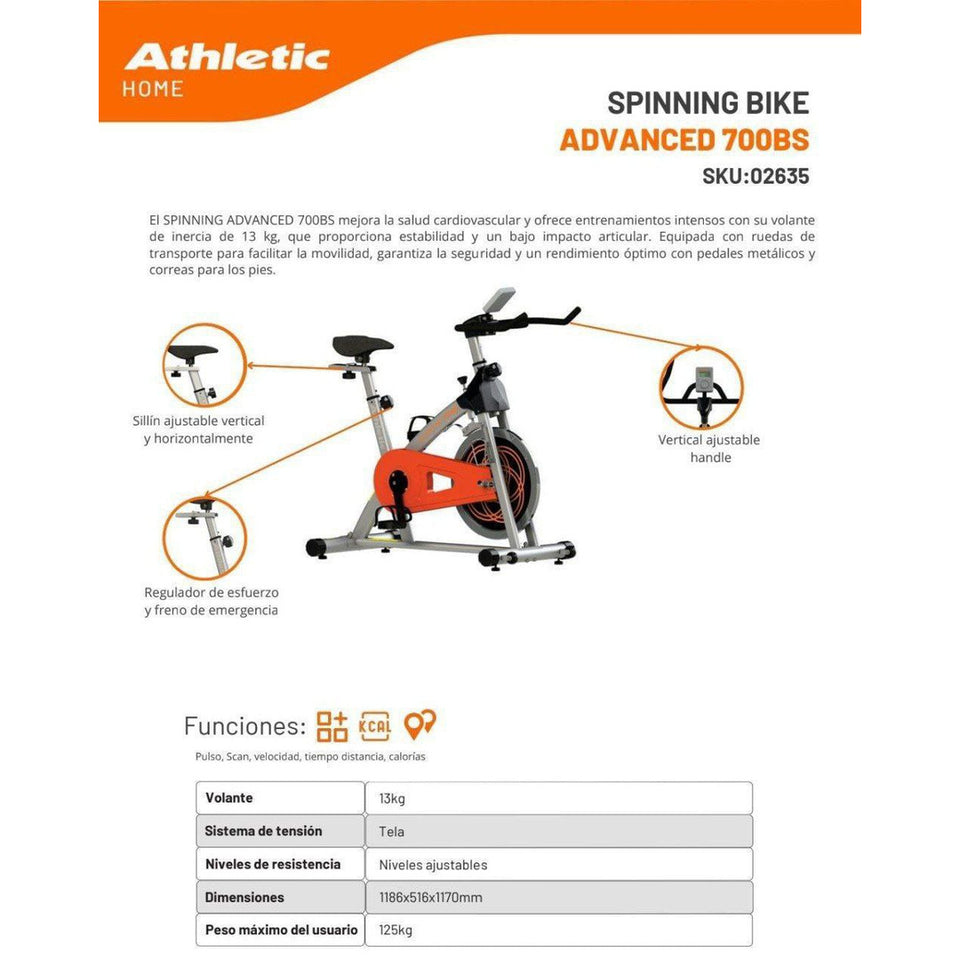 spinning_athletic_advanced_700bs_mma_equipamientos_costa_rica_ficha_fabricante