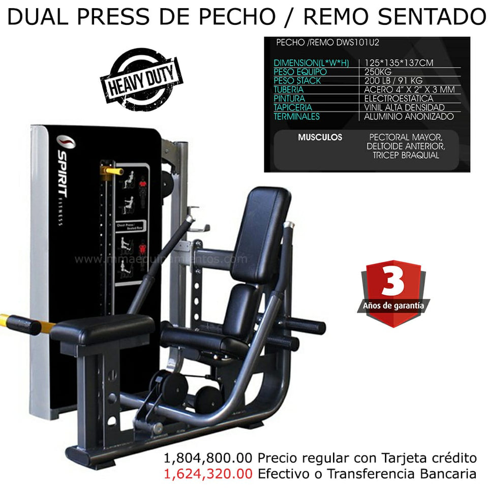 Dual Press Pecho/ Remo Sentado